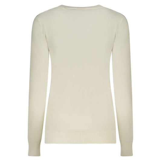 White Viscose Women Sweater