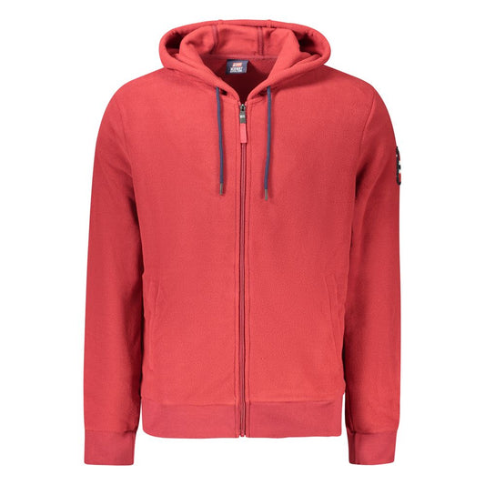 Red Polyester Sweatshirt