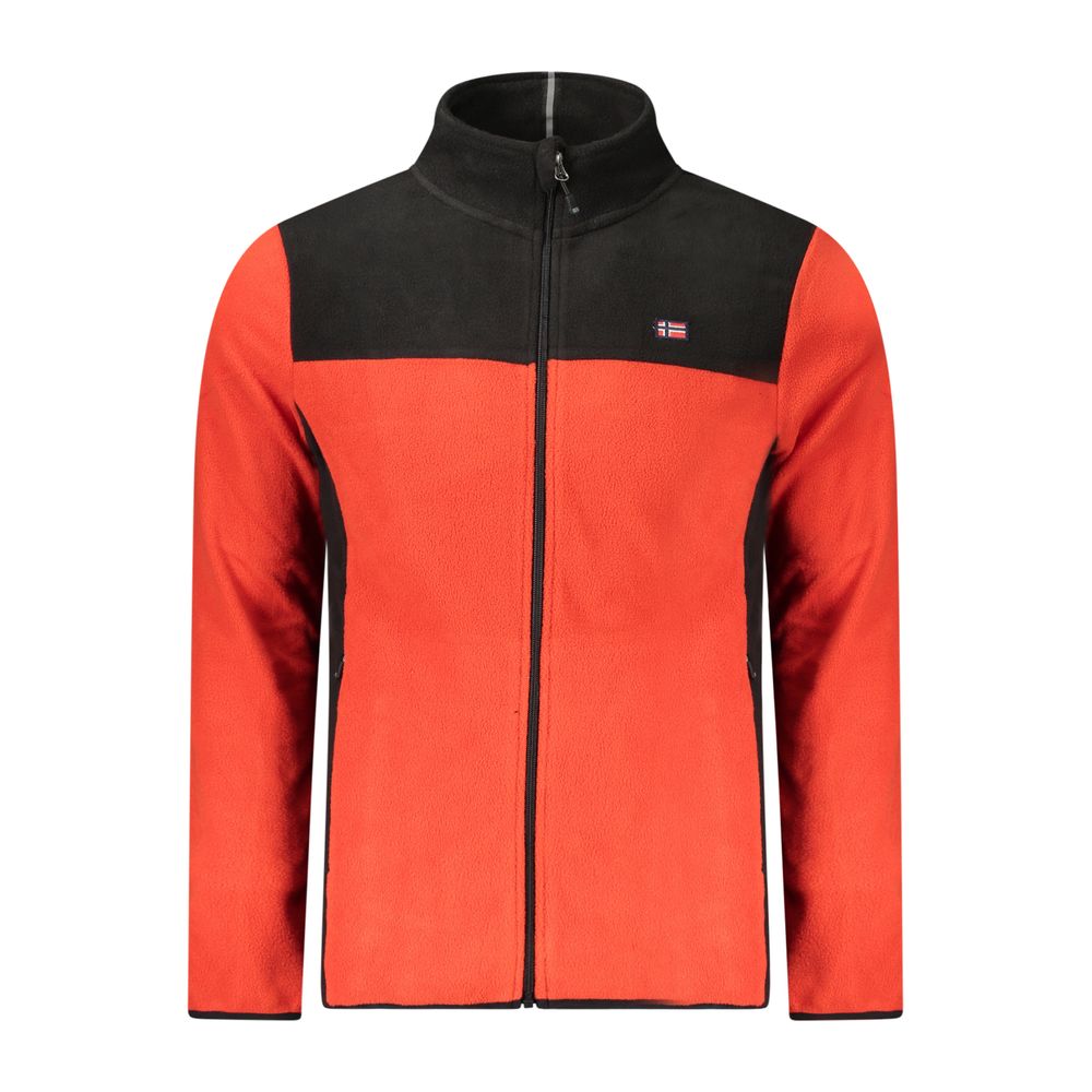 Red Polyester Sweatshirt