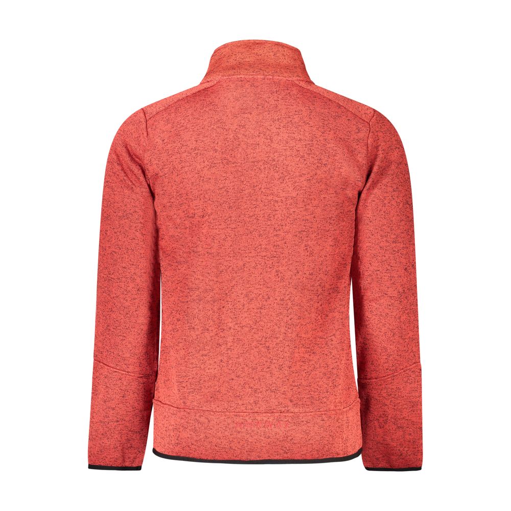 Red Polyester Sweatshirt