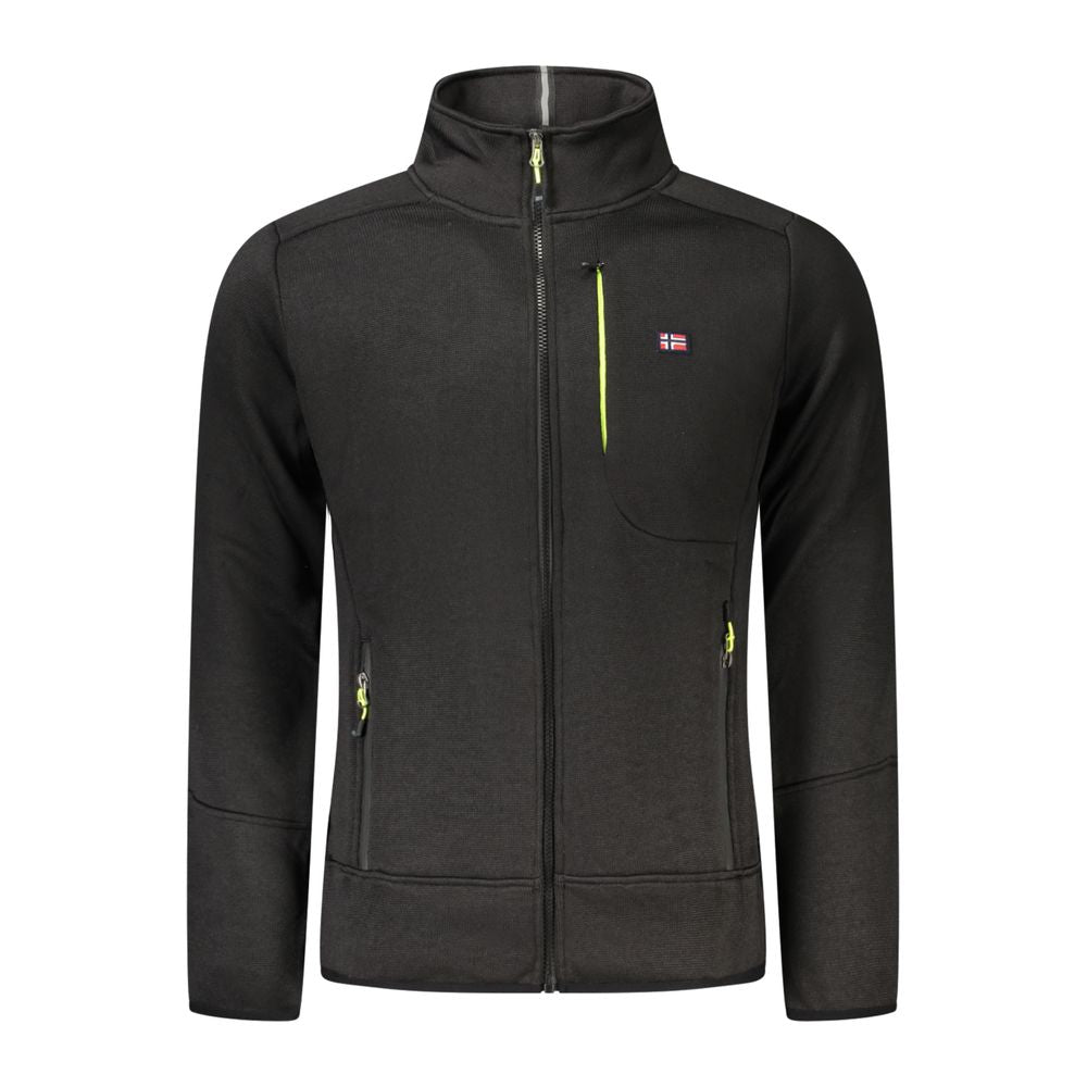 Black Polyester Sweatshirt