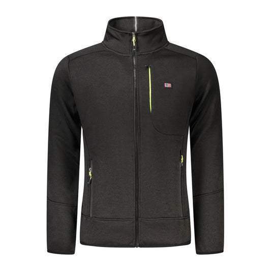 Black Polyester Sweatshirt