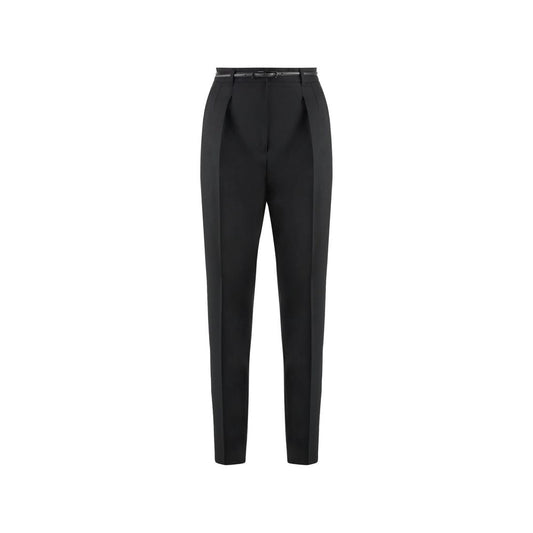 Black Elastane Dress Pants