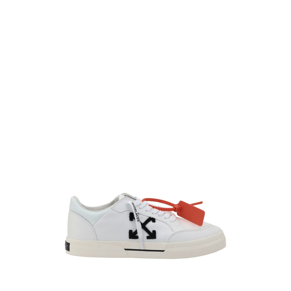 White Rubber Low Top Sneakers