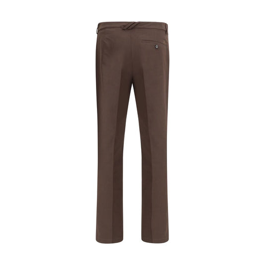 Brown Cotton Chino Pants