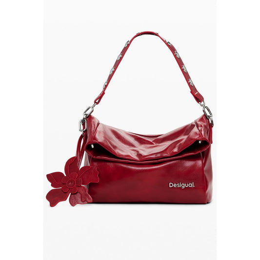 Red Polyethylene Women Handbag