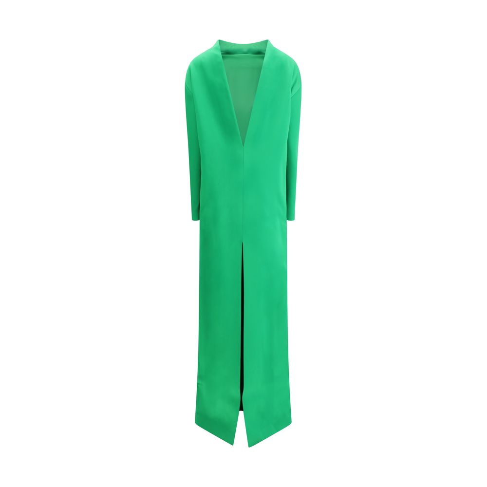 Green Silk Cocktail Dress