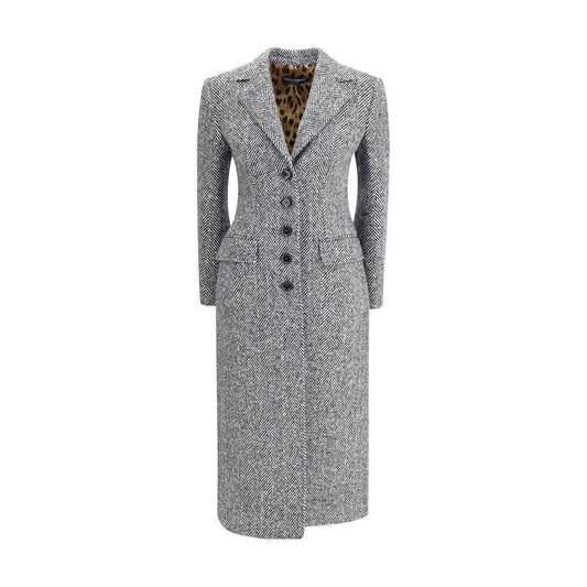 Gray Fleece Wool Coat