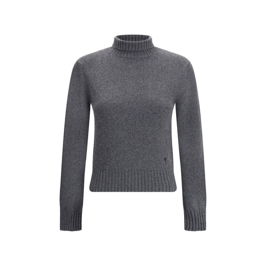 Gray Cashmere Turtleneck