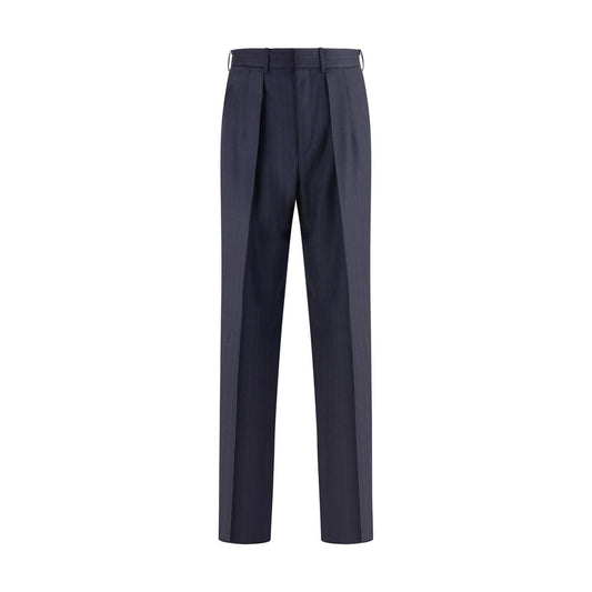 Blue Wool Dress Pants