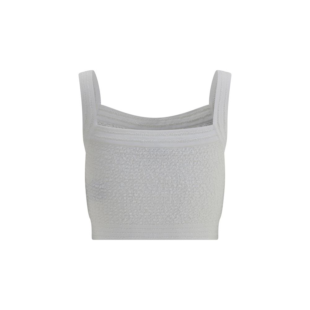 White Polyamide Top