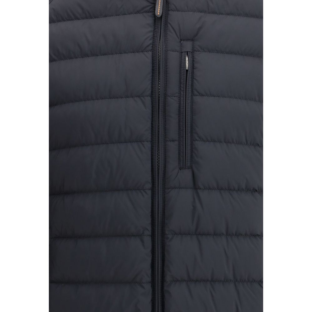 Black Polyamide Full-Length Jacket