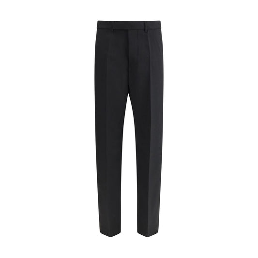 Black Fleece Wool Dress Pants