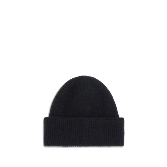 Black Alpaca Vicugna Pacos Beanie