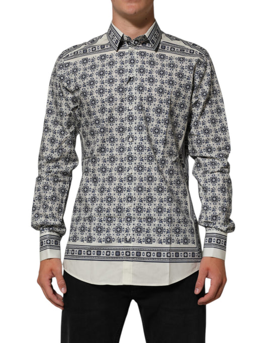 Multicolor Monkey Tie Print GOLD Dress Shirt