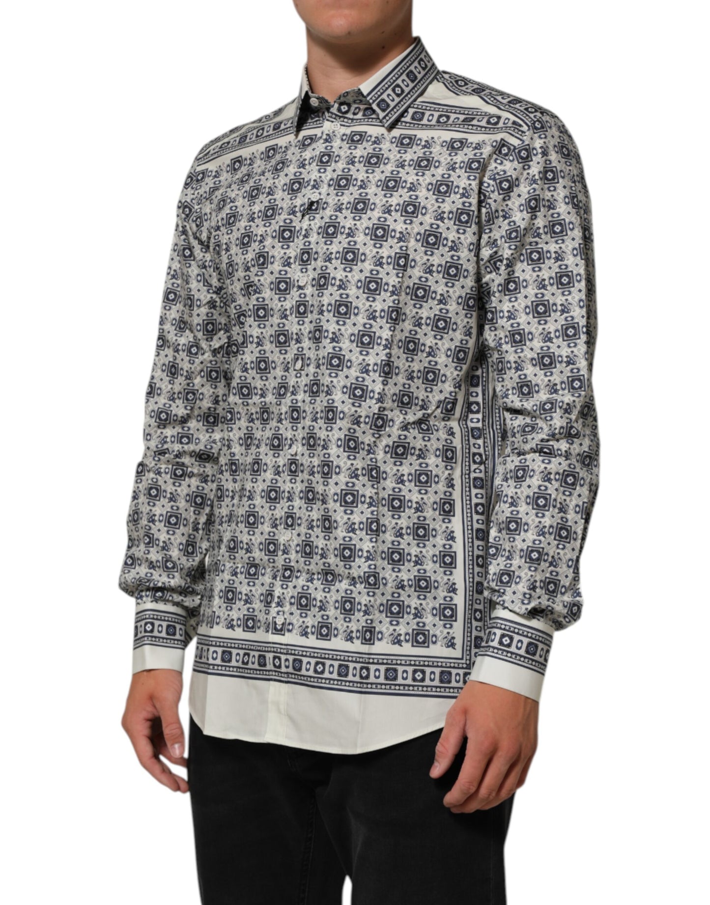 Multicolor Monkey Tie Print GOLD Dress Shirt