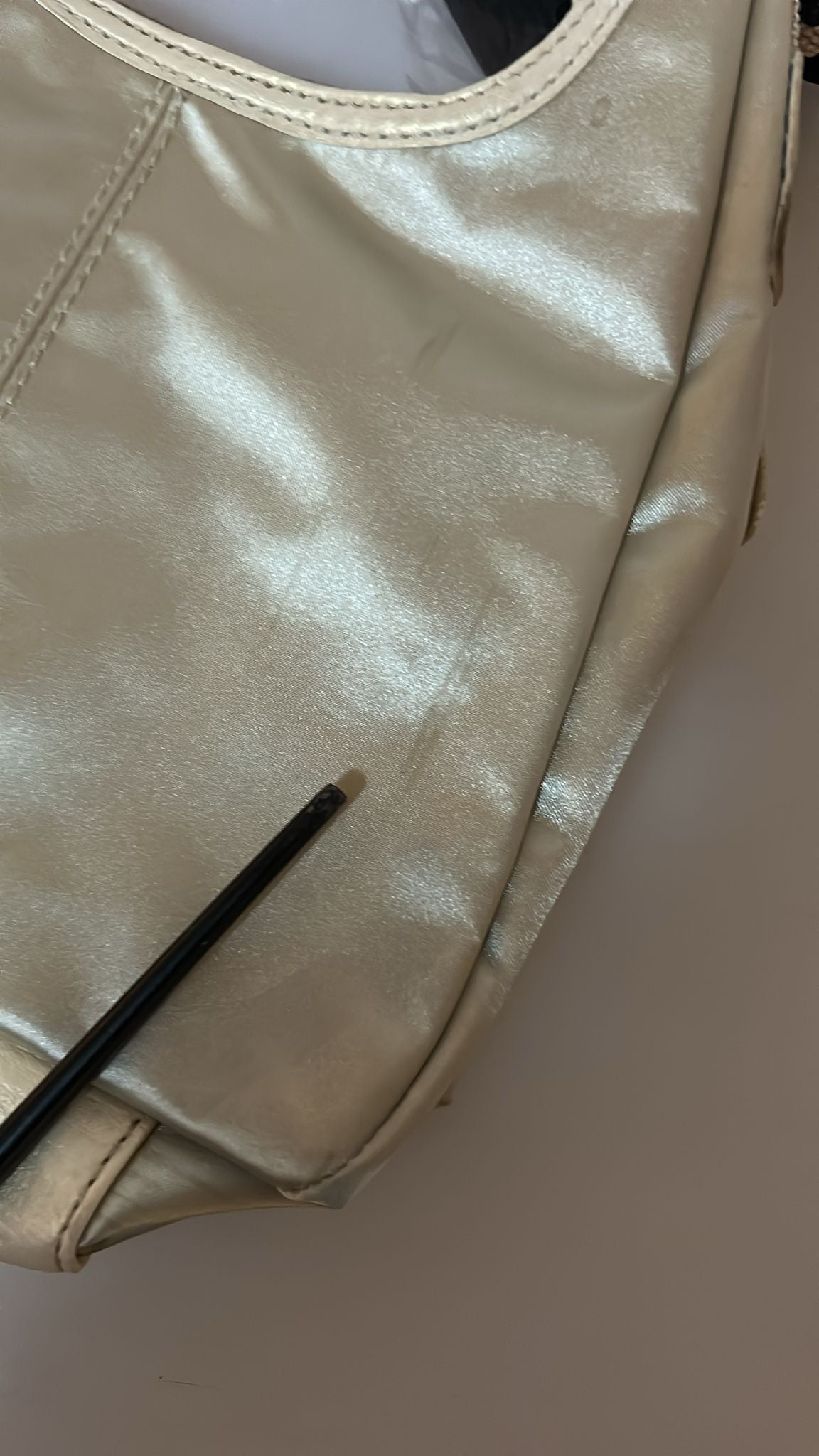 White Shoulder Crossbody Sling Fabric Purse