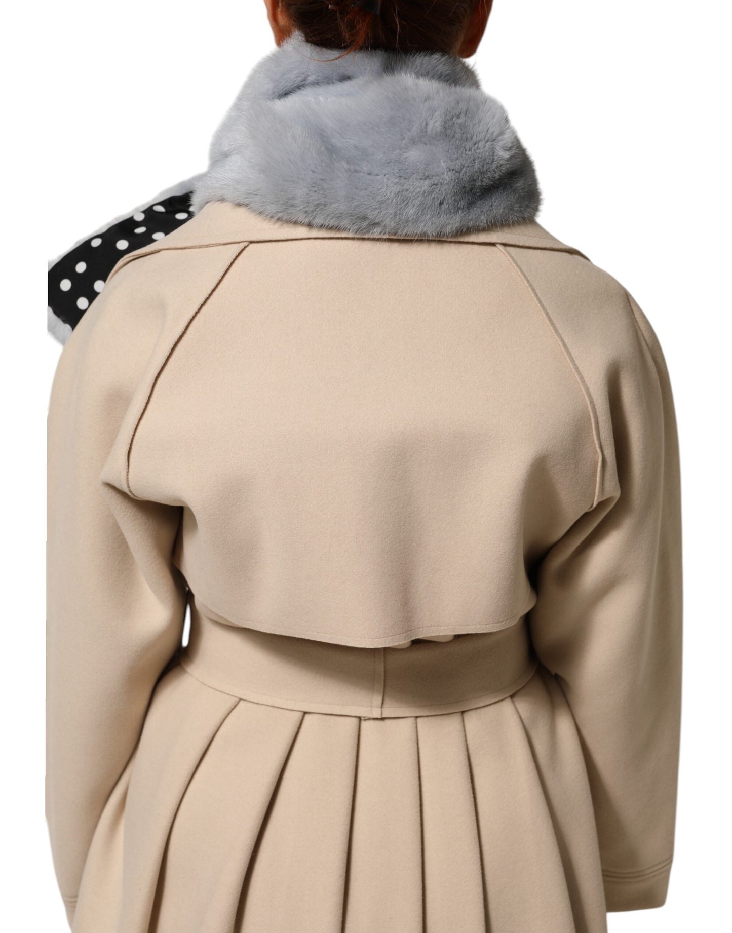 Powder Blue Mink Fur Neck Warmer Scarf