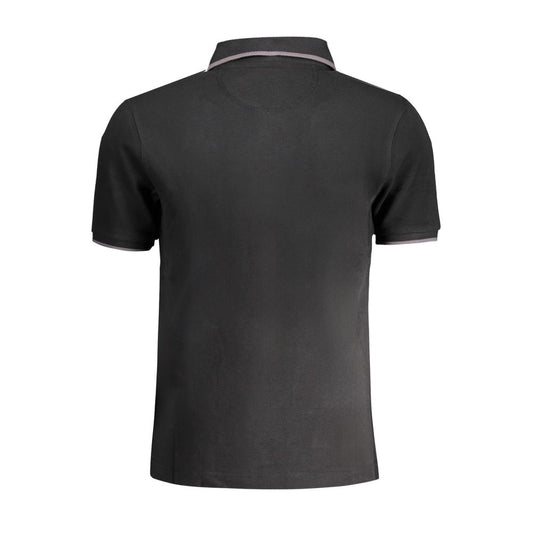 Black Cotton Polo Shirt
