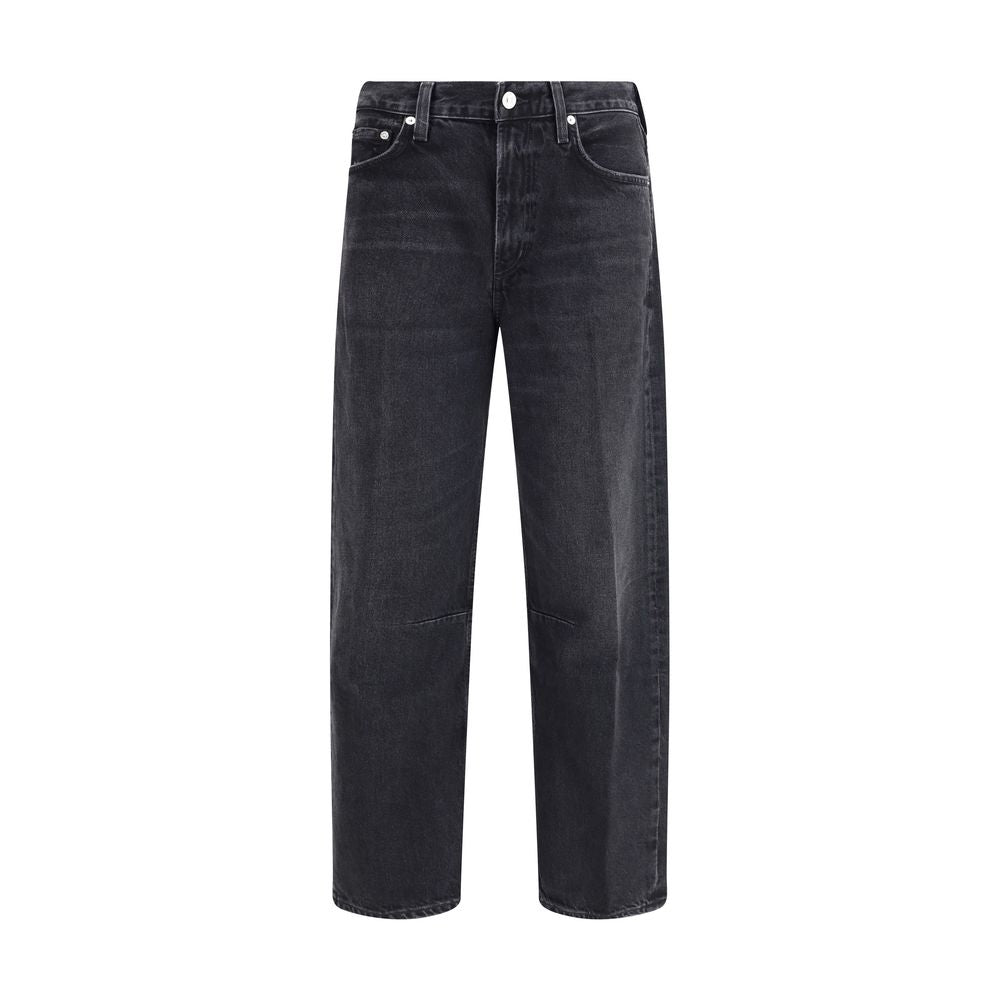 Black Recycled Cotton High-Waisted Jean