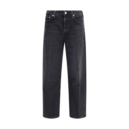 Black Recycled Cotton High-Waisted Jean