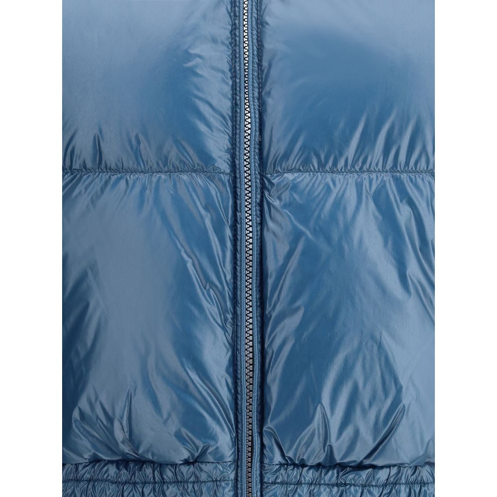 Blue Polyamide Jackets And Coat