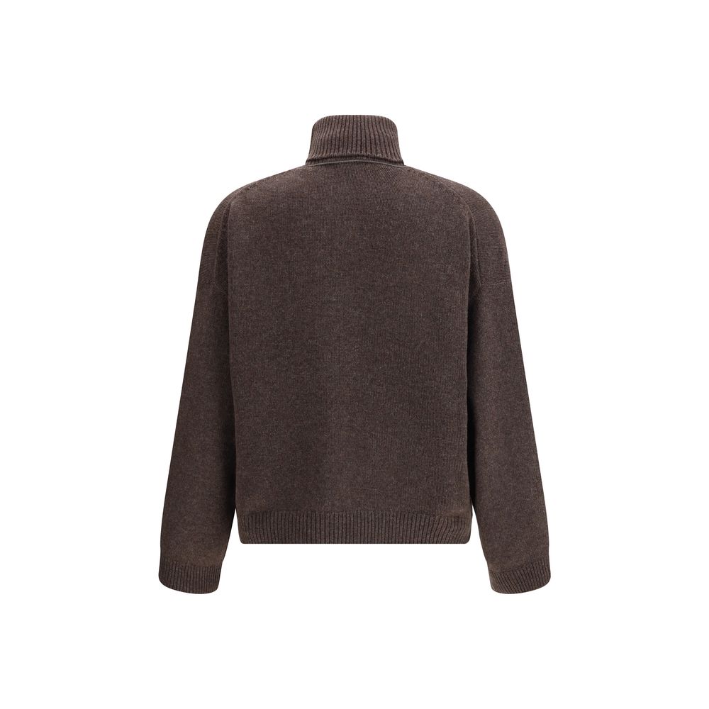 Brown Cashmere Turtleneck