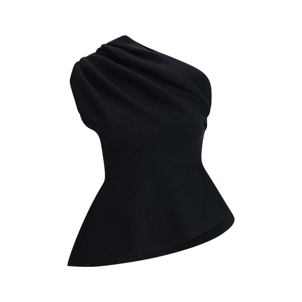 Black Merino Wool Top