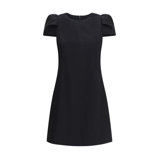 Black Wool Casual Dress
