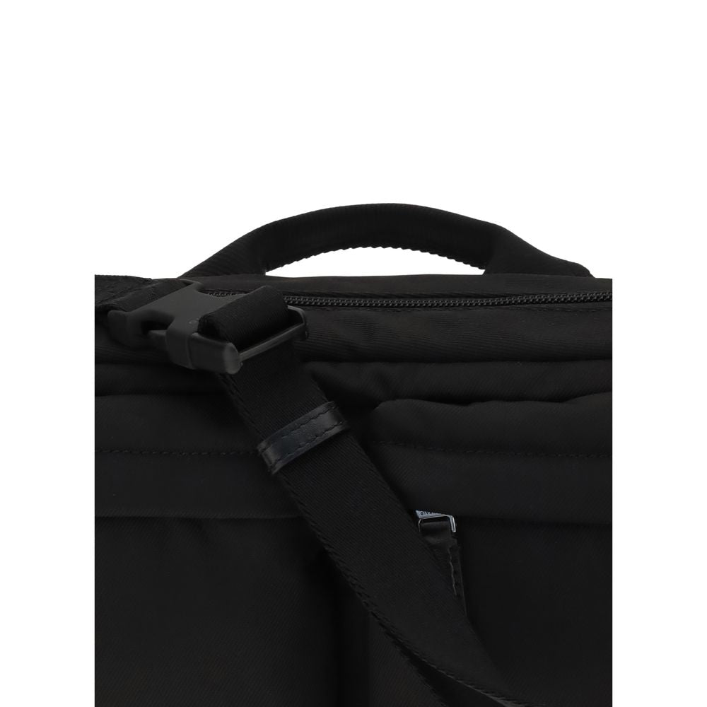 Black Polyamide Shoulder Bag