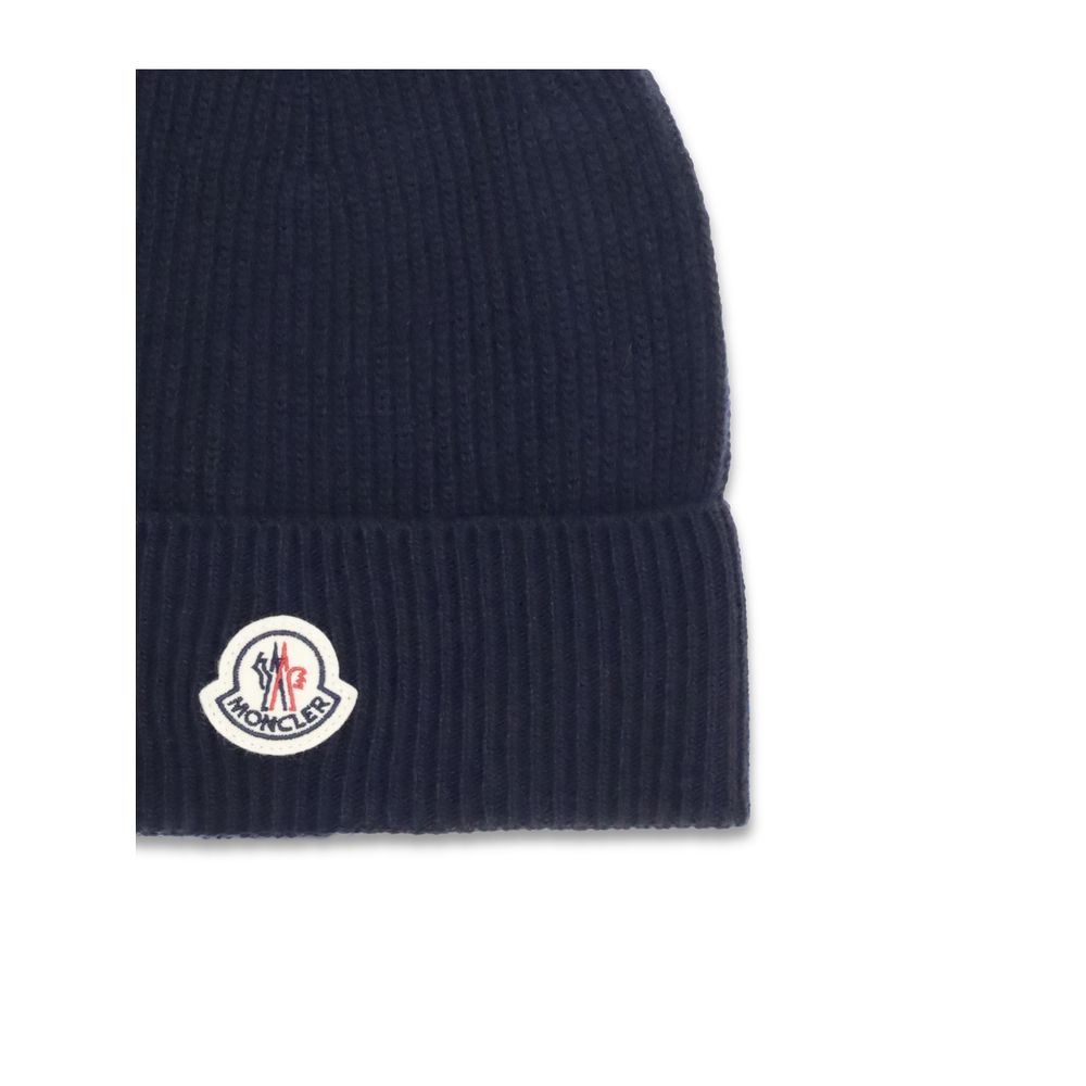 Blue Wool Beanie