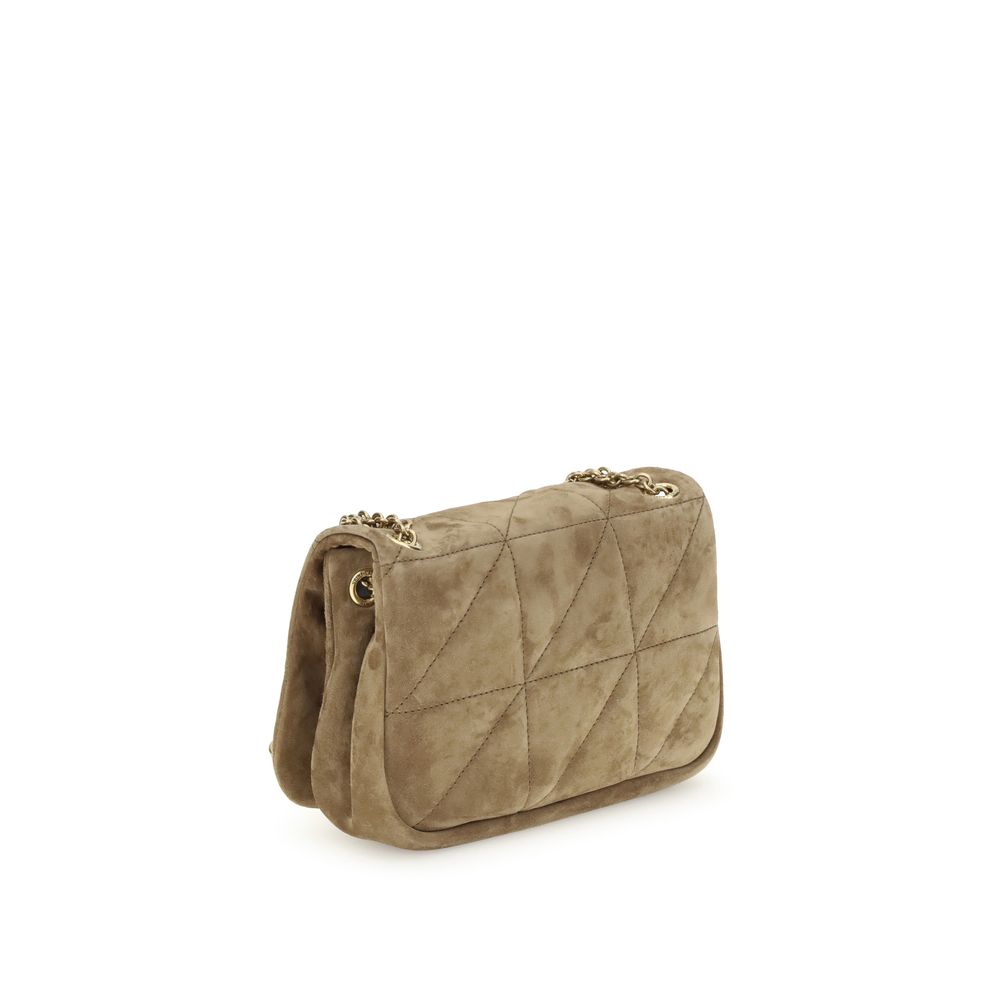 Beige Calf Leather Bos Taurus Shoulder Bag