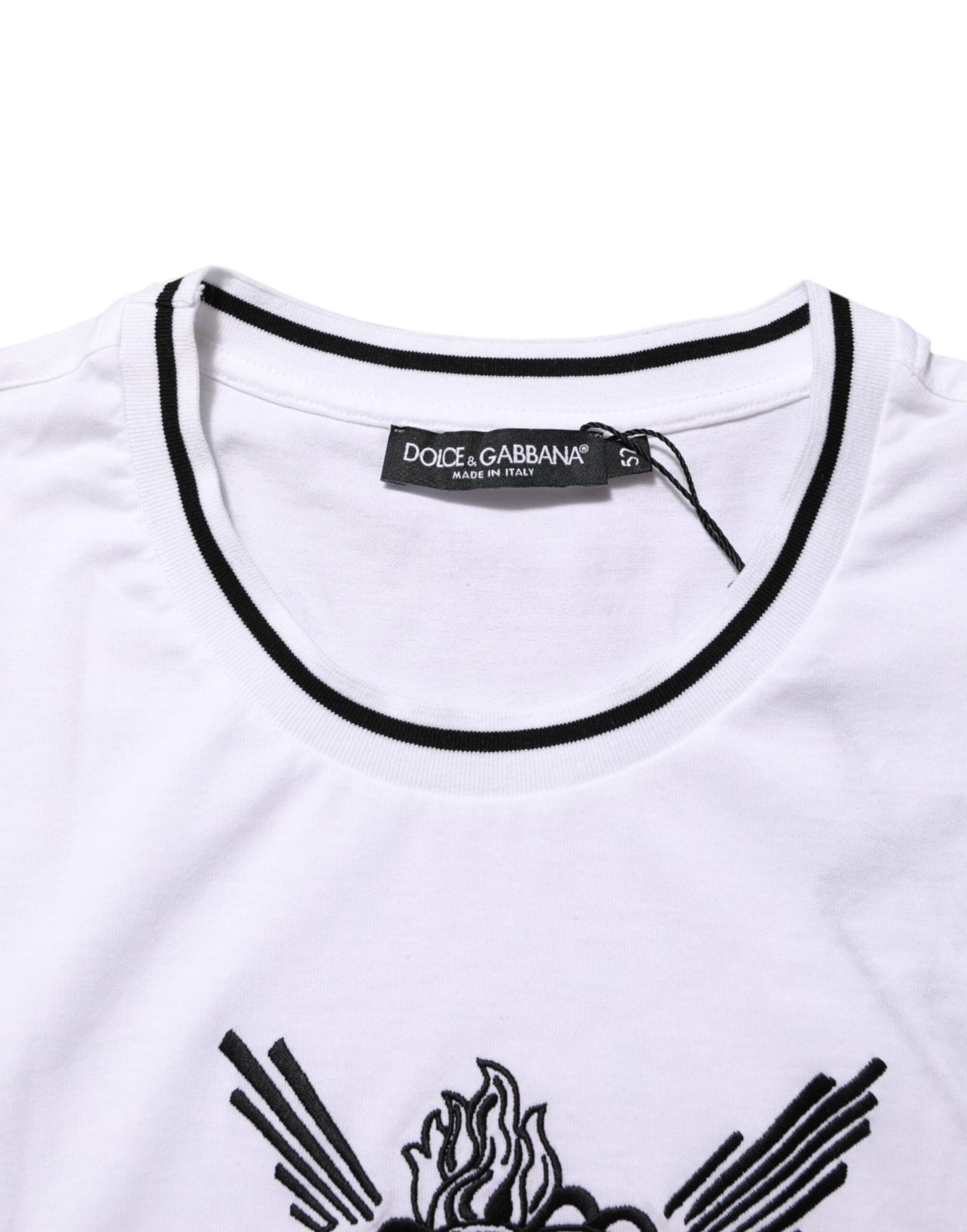 White Sacred Heart Short Sleeve Men T-shirt