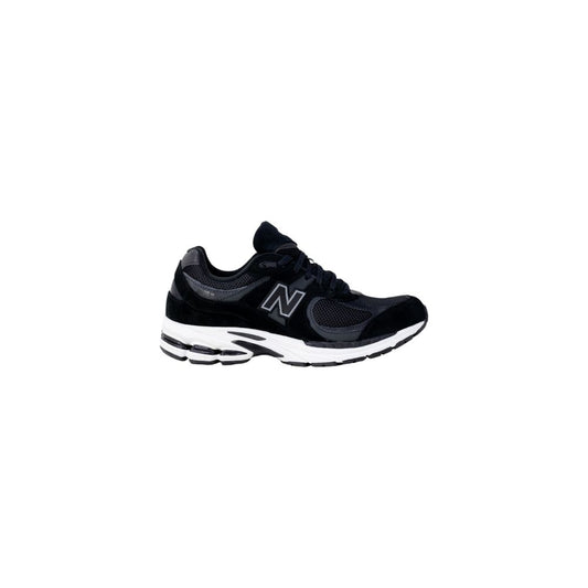 Black Polyester Athletic Sneakers