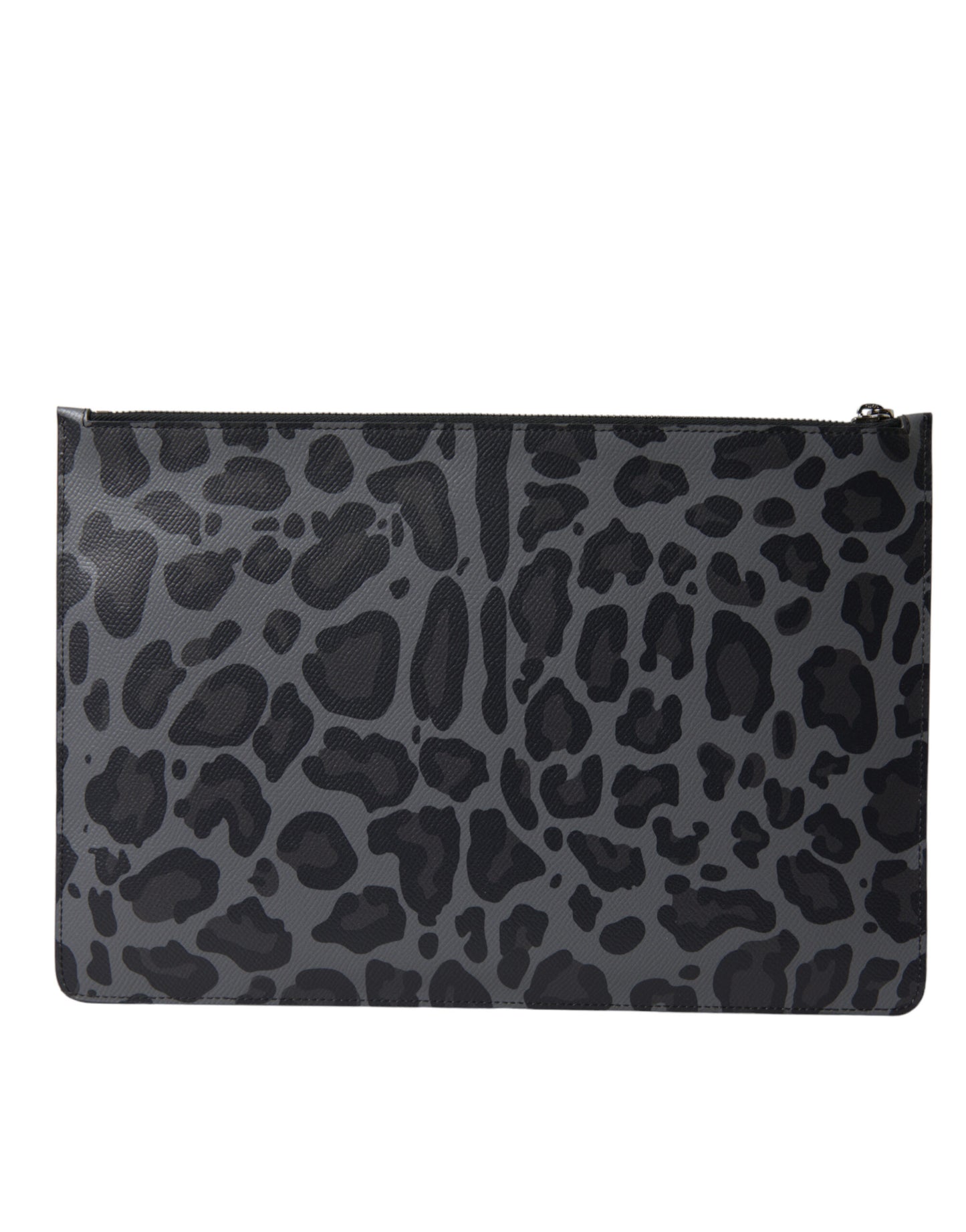Multicolor Leopard Jacquard Logo Plaque Document Briefcase Bag