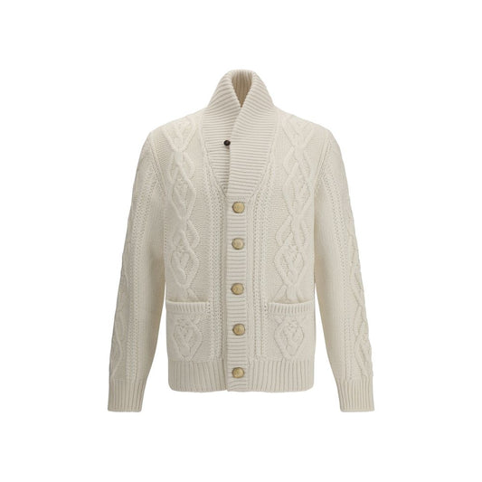 White Cashmere Cardigan