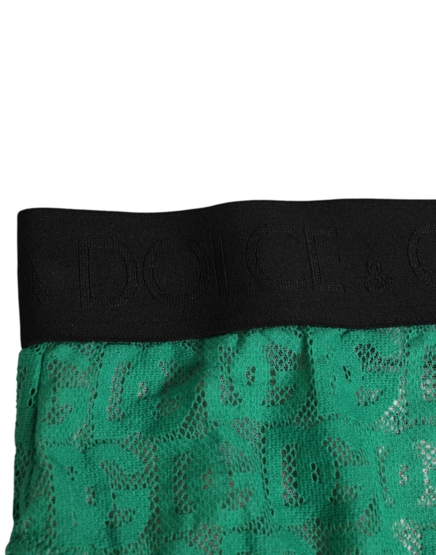 Green DG Logo Lace High Brief Panty Underwear