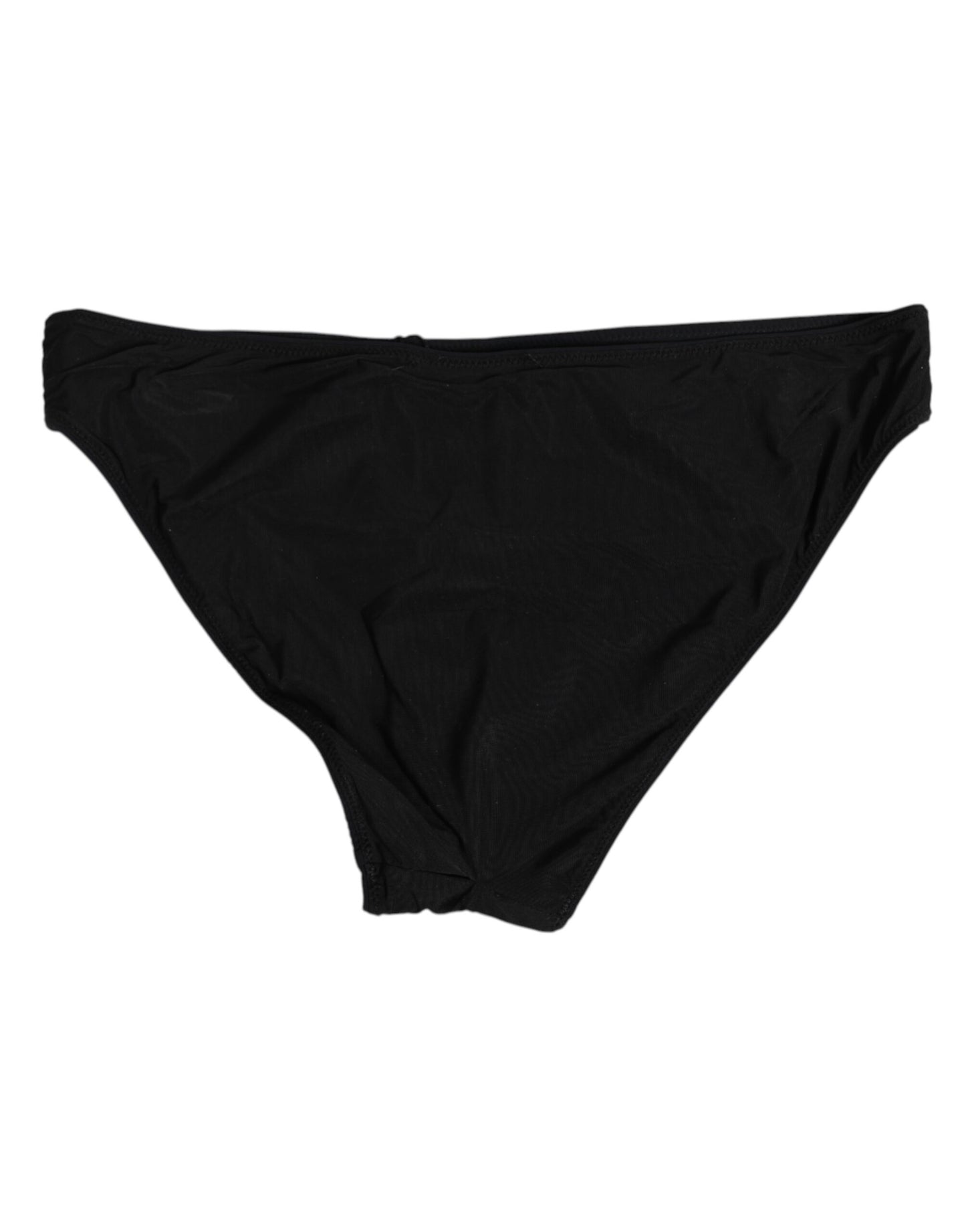 Black Nylon Stretch Slip Brief Women Underwear
