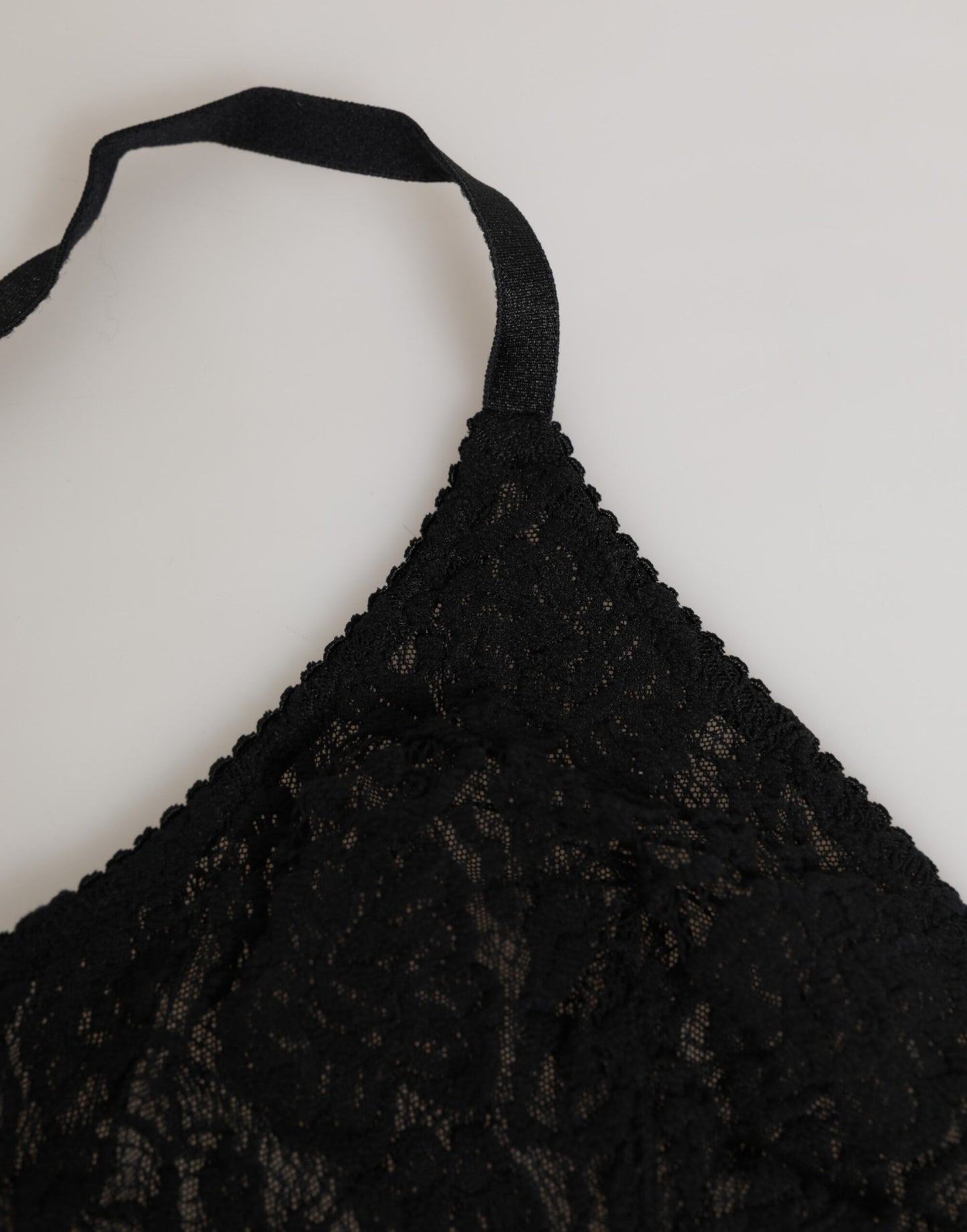 Black Lace Triangle Bralette Wireless Underwear