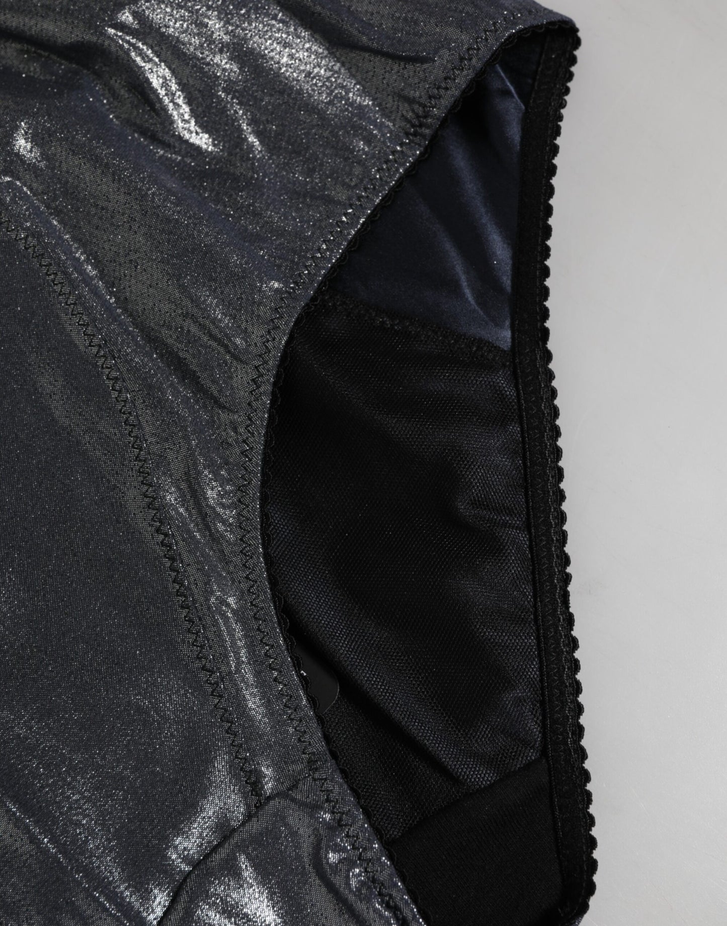 Gray Silk Stretch Slip Girdle Panty Underwear