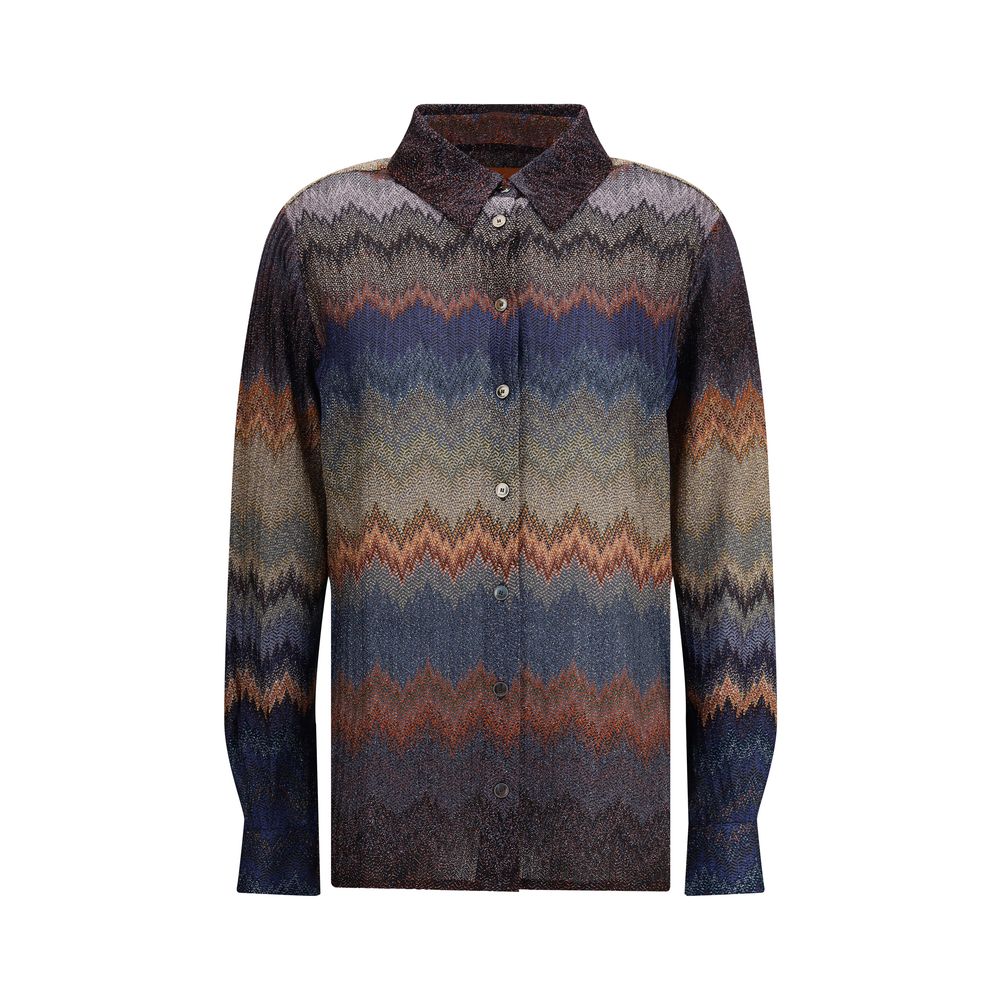 Multicolor Viscose Pattern Shirt