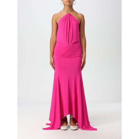 Fuchsia Jersey Cocktail Dress