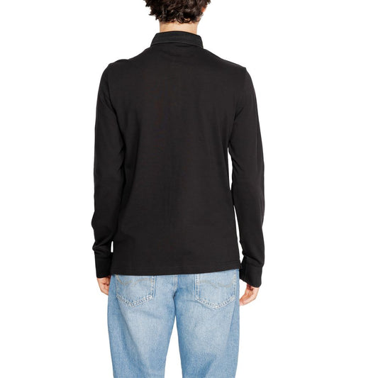Black Cotton Long Sleeve T-Shirt