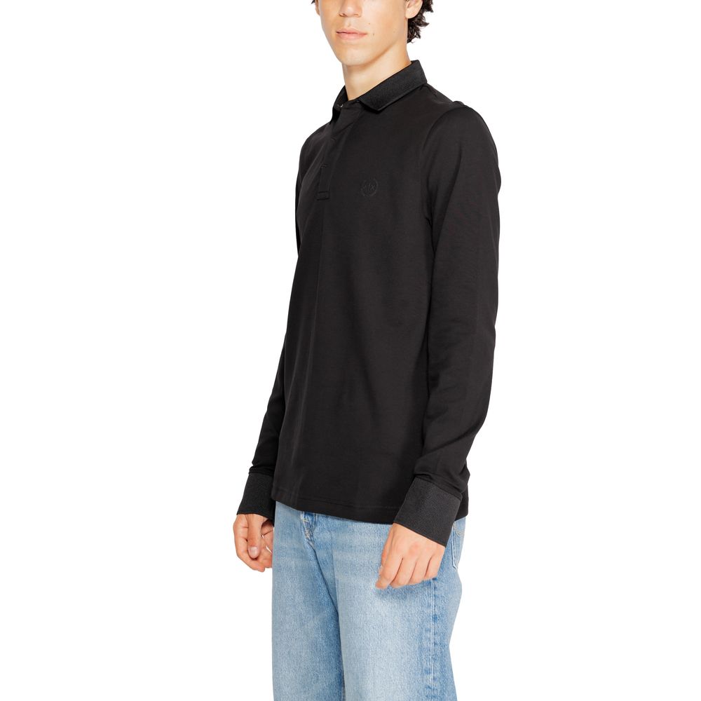 Black Cotton Long Sleeve T-Shirt