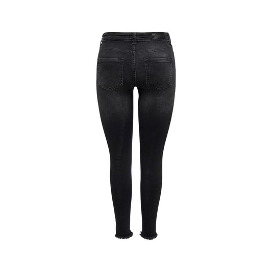 Black Cotton Skinny Jean
