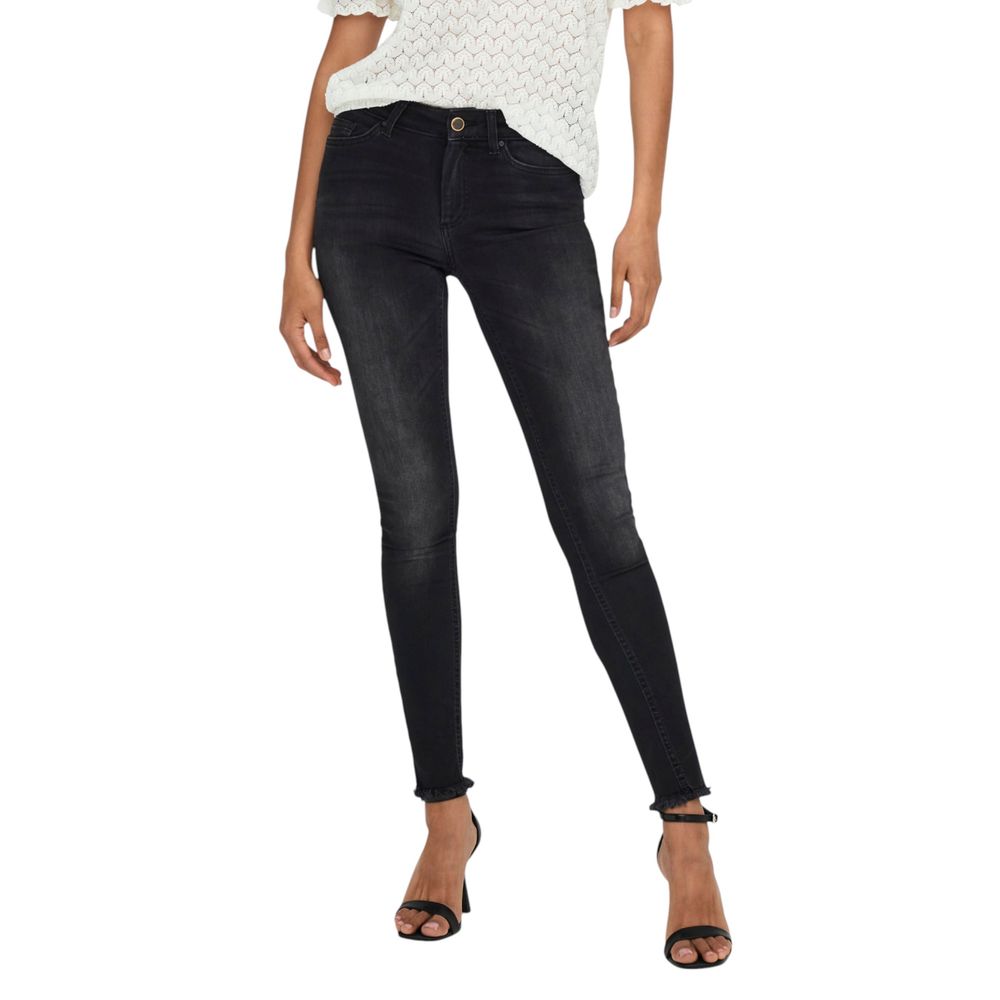 Black Cotton Skinny Jean