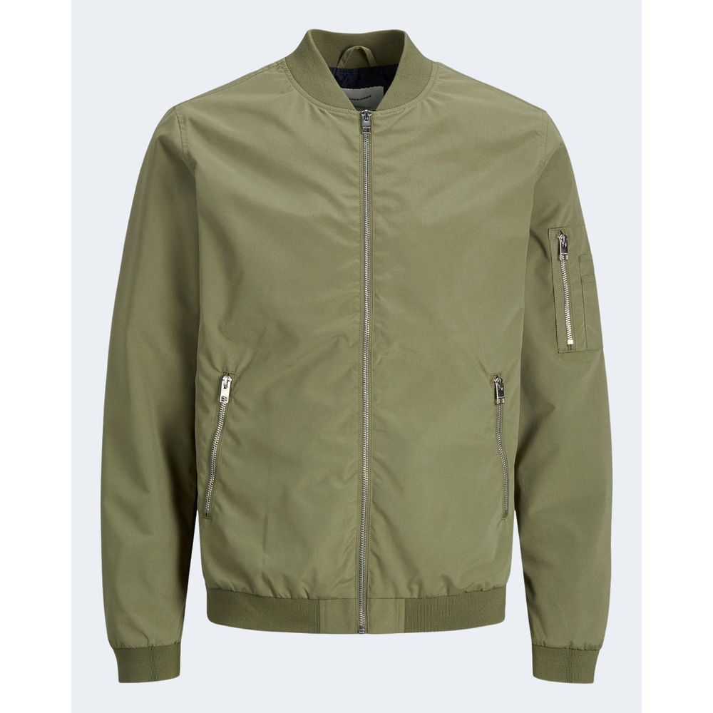 Green Polyester Bomber
