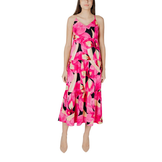 Multicolor Viscose Long Dress