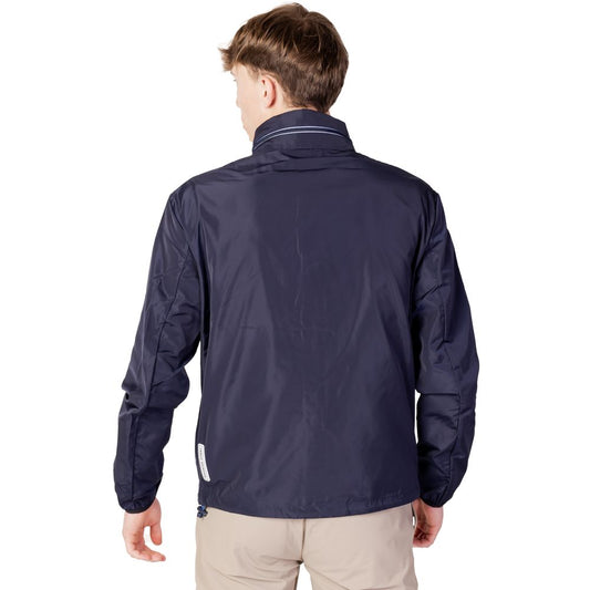 Blue Polyester Shell Jacket