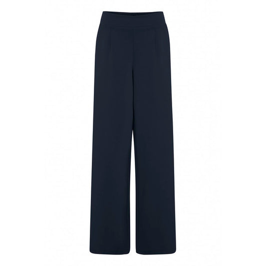 Blue Recycled Polyurethane Casual Pants